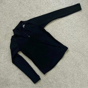 CW-X Insulator Zip-T Black 1/4 Zip Turtleneck WM Sz Sm Base Layer Shirt running